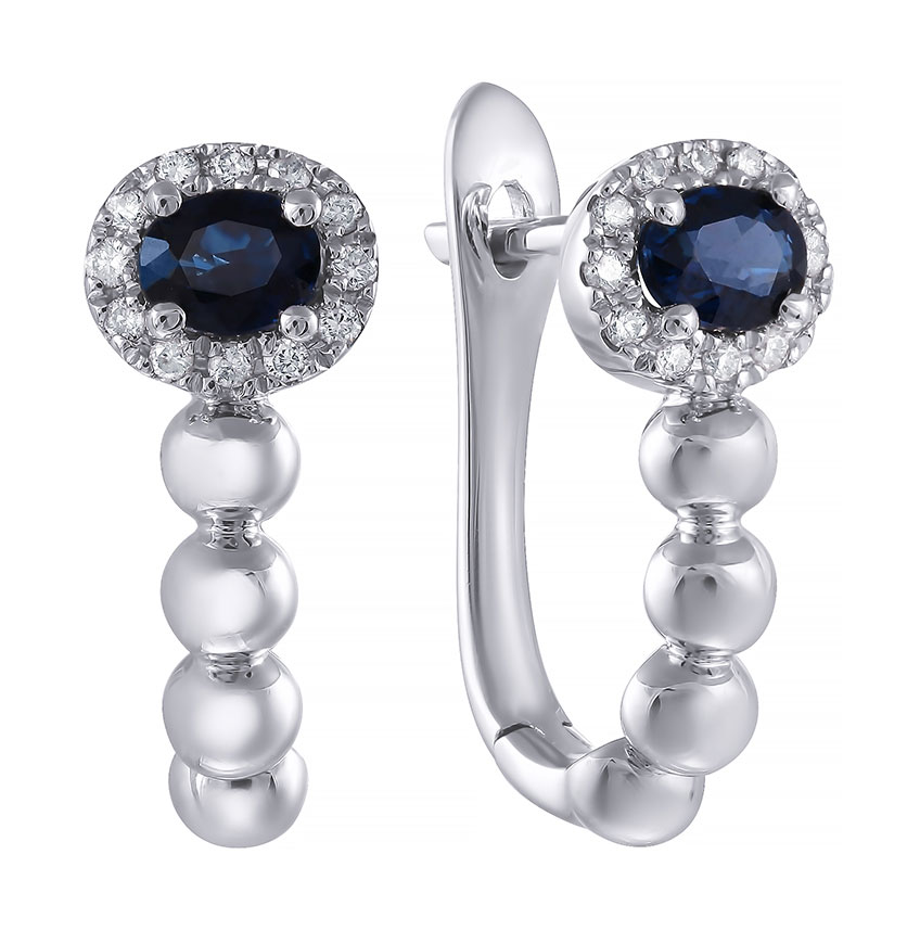 

Серьги из белого золота с бриллиантом JV ME36521-WD-BS-SR-SA-WG, ME36521-WD-BS-SR-SA-WG
