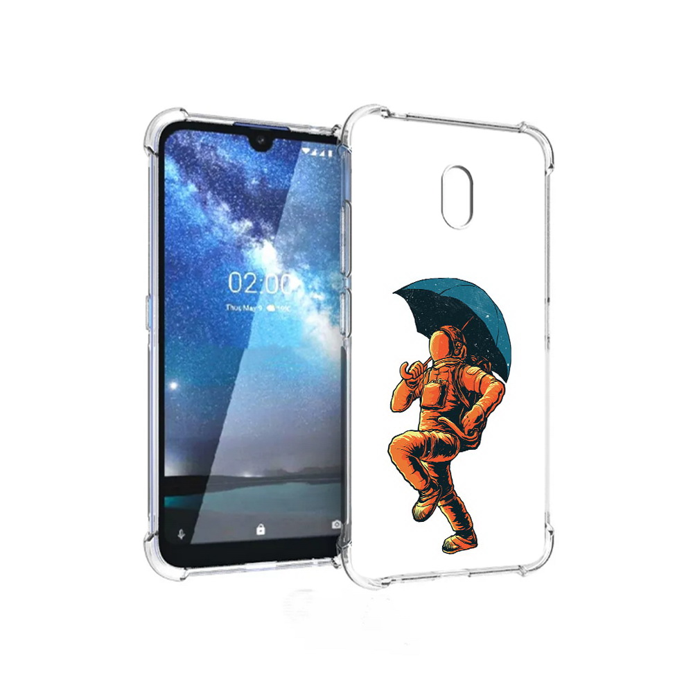 

Чехол MyPads Tocco для ZTE Blade L8 шагающий космонавт с зонтом (PT136677.443.695), Прозрачный, Tocco