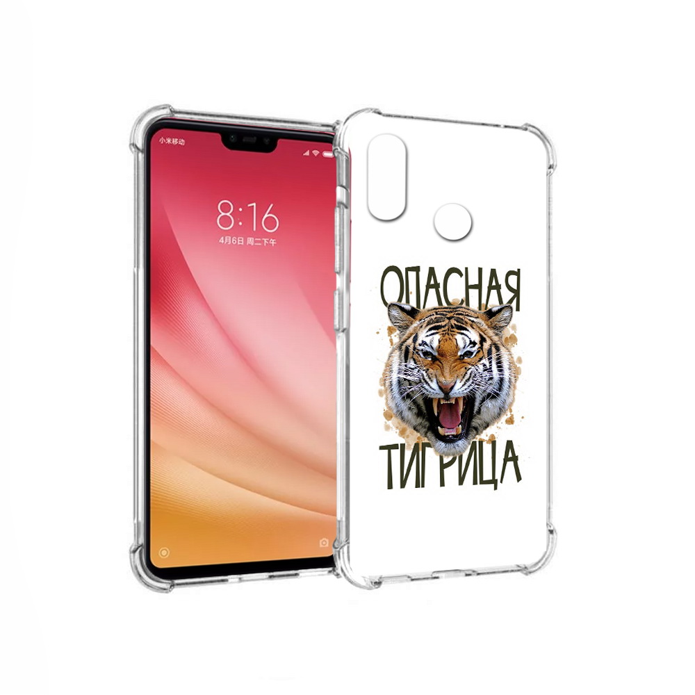 

Чехол MyPads Tocco для Xiaomi Mi 8 опасная тигрица (PT110454.314.527), Прозрачный, Tocco