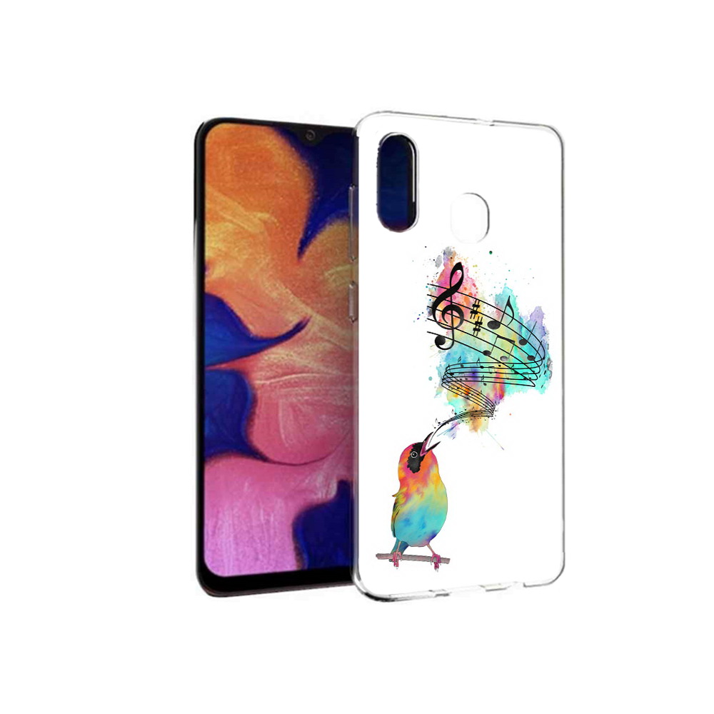 

Чехол MyPads Tocco для Samsung Galaxy A30 певчая птичка (PT126700.499.536), Прозрачный, Tocco