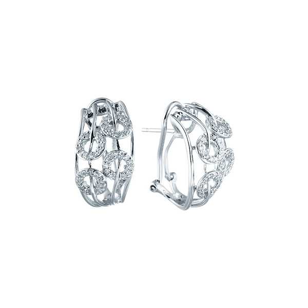 

Серьги из белого золота с бриллиантом JV KR0038CE-W-WG, KR0038CE-W-WG