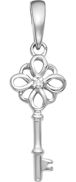 

Кулон женский Vesna jewelry 3458-251-01-00 из белого золота, бриллиант, 3458-251-01-00