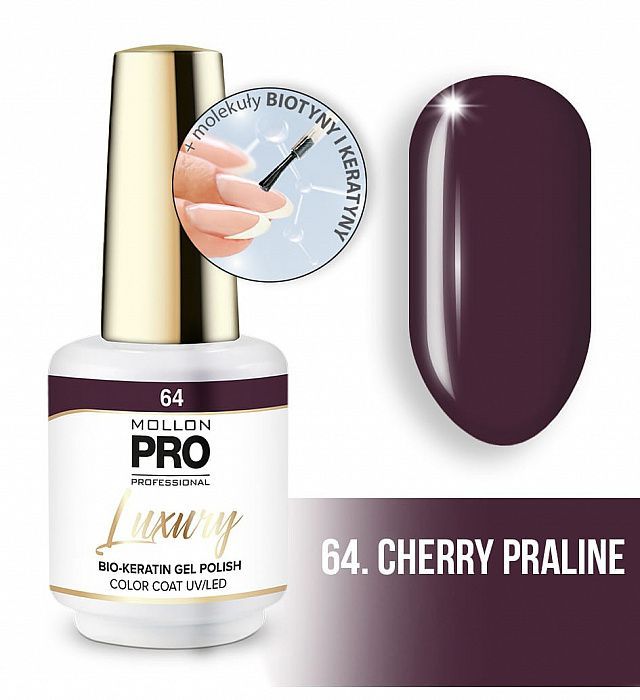 Гель-лак Mollon Pro Luxury Color Coat №64 Cherry Praline 8 мл