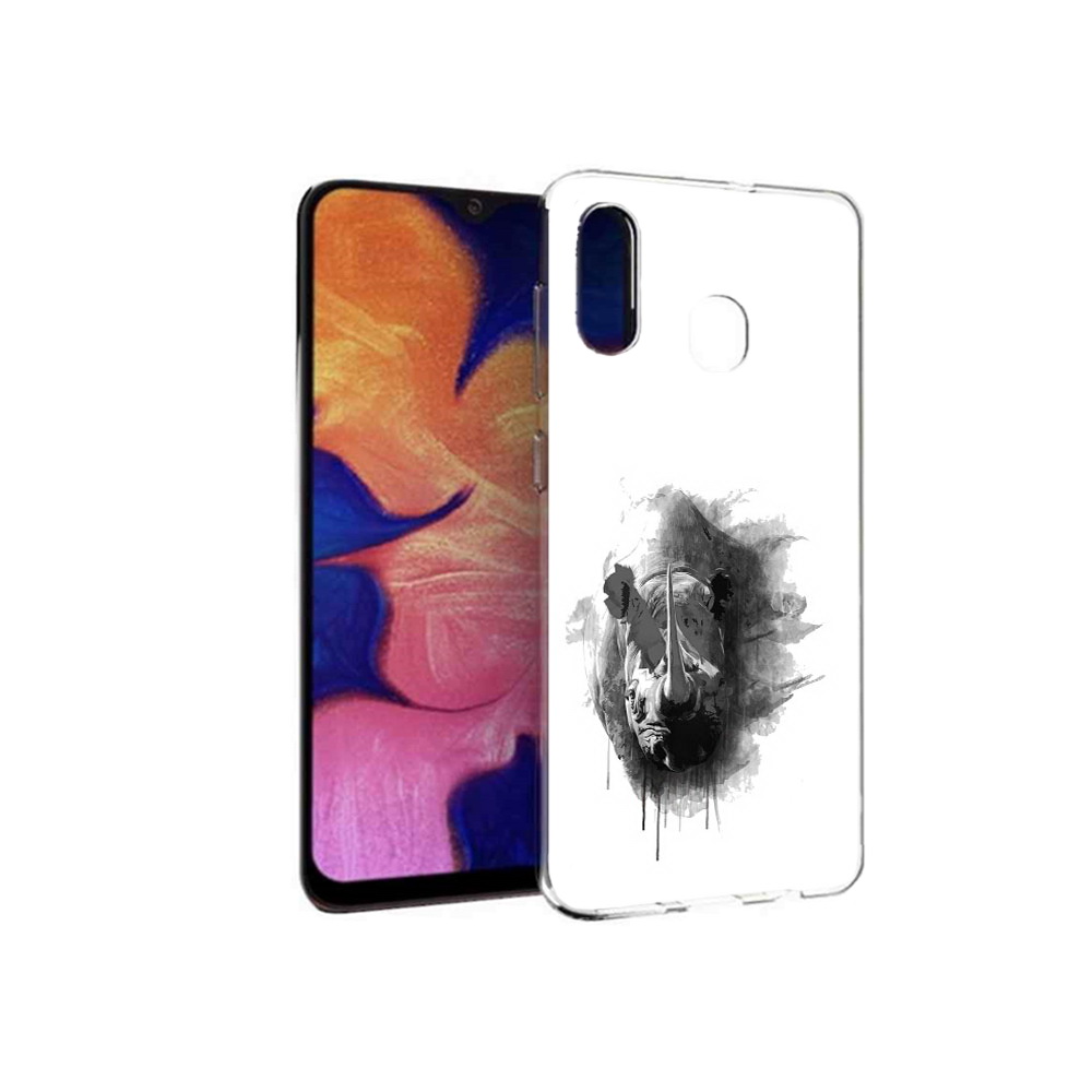 

Чехол MyPads Tocco для Samsung Galaxy A30 носорог (PT126700.499.523), Прозрачный, Tocco