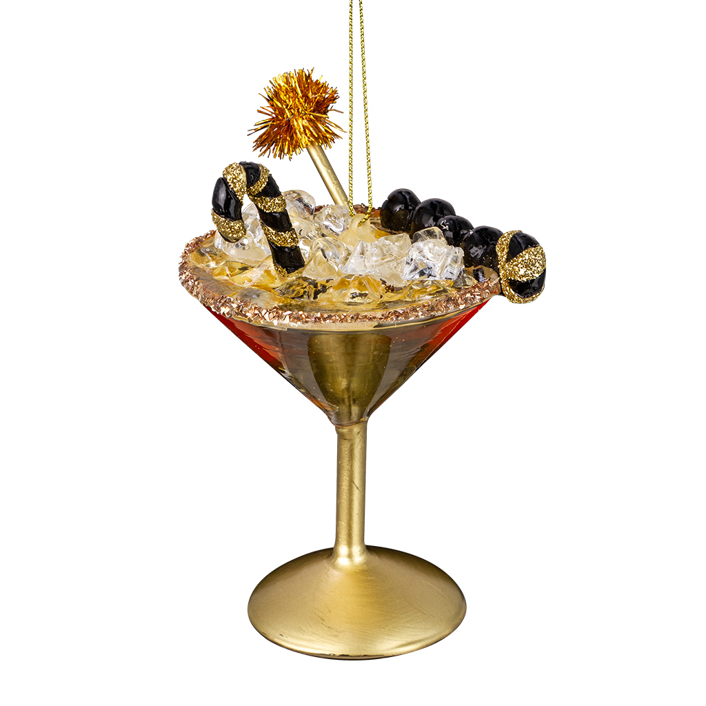 

Украшение ErichKrause Decor Martini Dry 11см, стекло, Золотистый