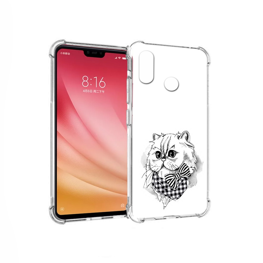 

Чехол MyPads Tocco для Xiaomi Mi 8 нарисованная красивая кошечка (PT110454.314.503), Прозрачный, Tocco