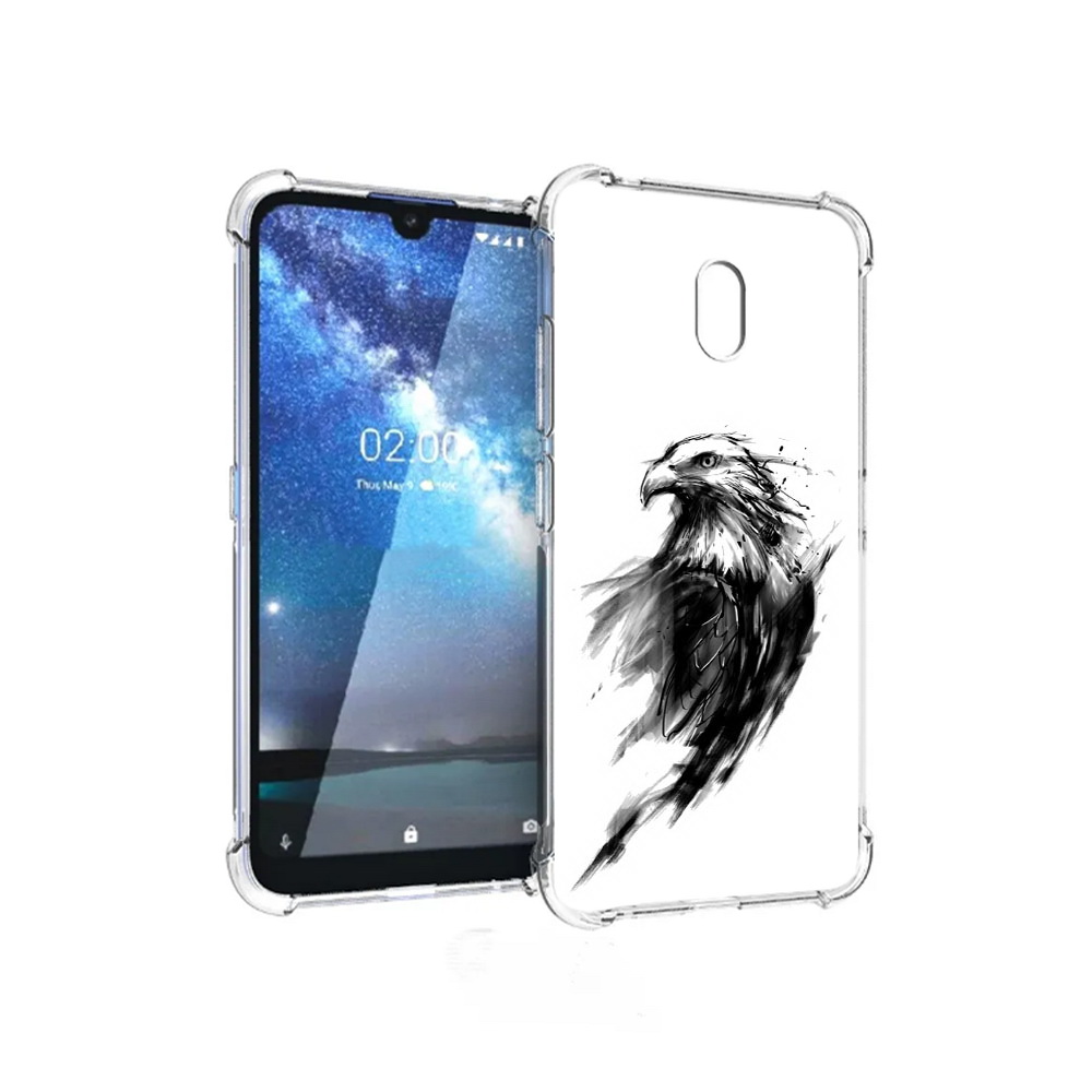

Чехол MyPads Tocco для ZTE Blade L8 чб птица (PT136677.443.670), Прозрачный, Tocco