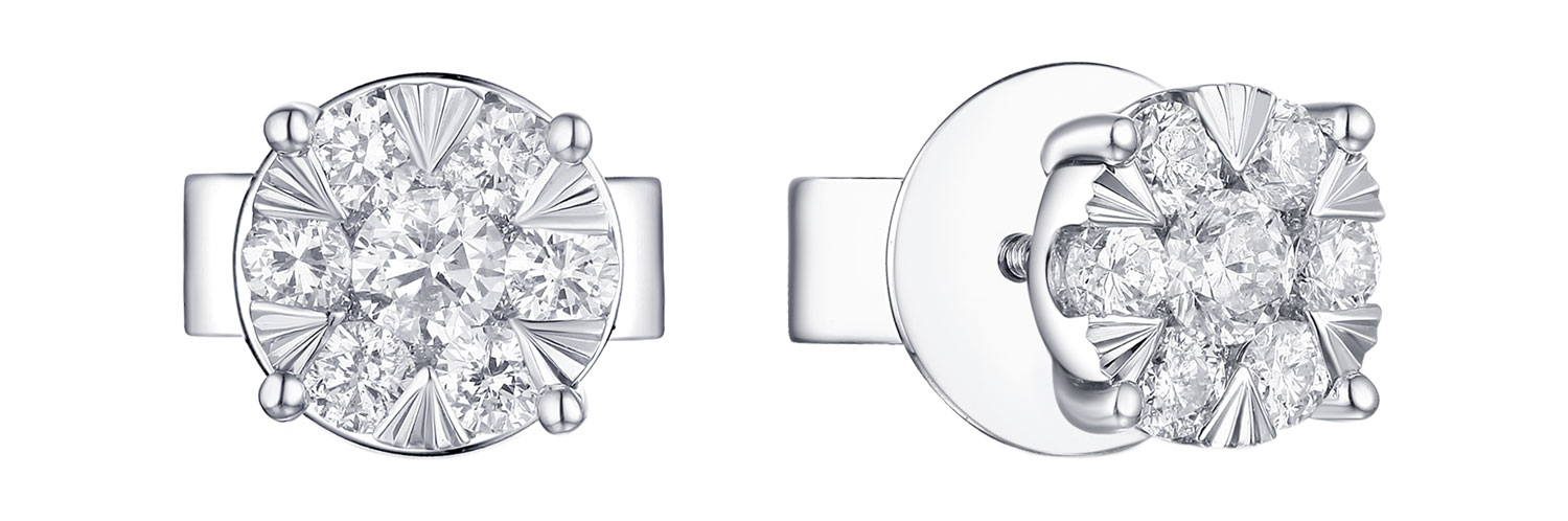 

Серьги-пусеты из белого золота с бриллиантом MIUZ Diamonds E2011-1851359BXD-R17-W, E2011-1851359BXD-R17-W