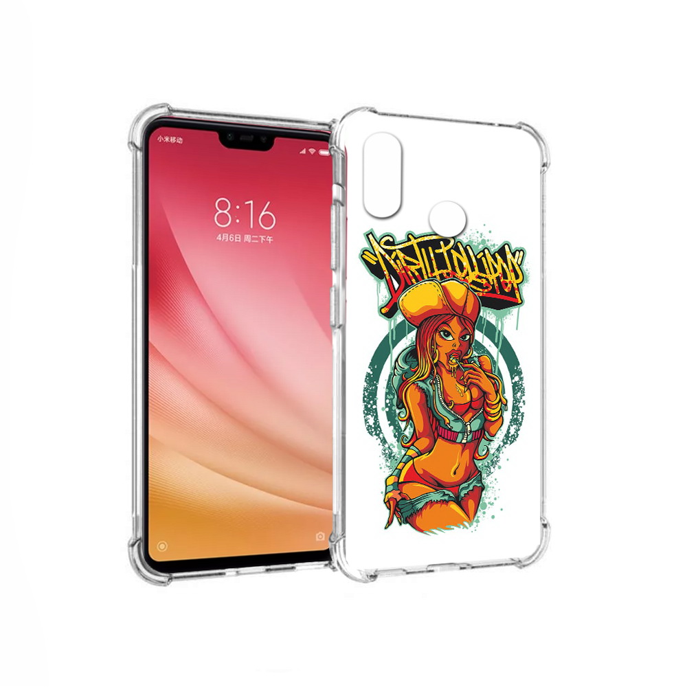 

Чехол MyPads Tocco для Xiaomi Mi 8 нарисованная девушка комикс (PT110454.314.500), Прозрачный, Tocco