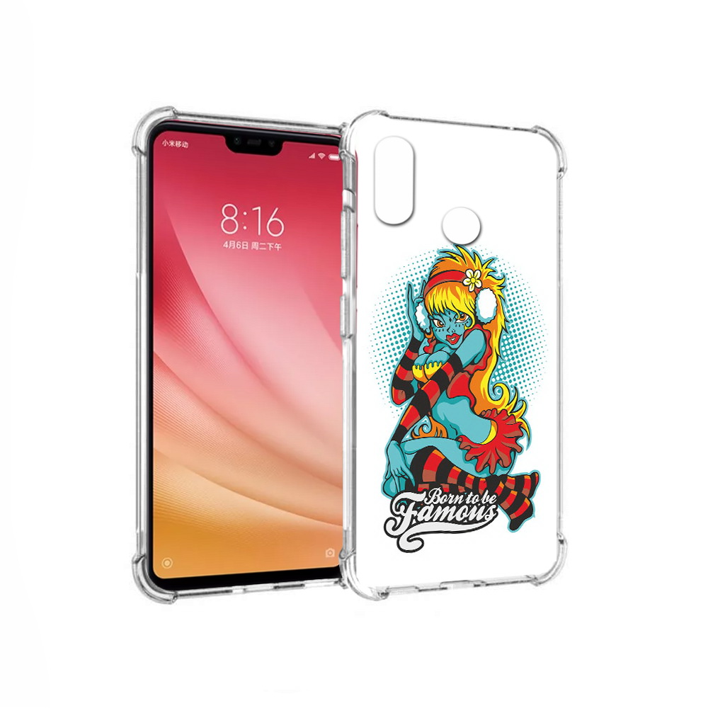 

Чехол MyPads Tocco для Xiaomi Mi 8 нарисованная девушка в наушниках (PT110454.314.498), Прозрачный, Tocco