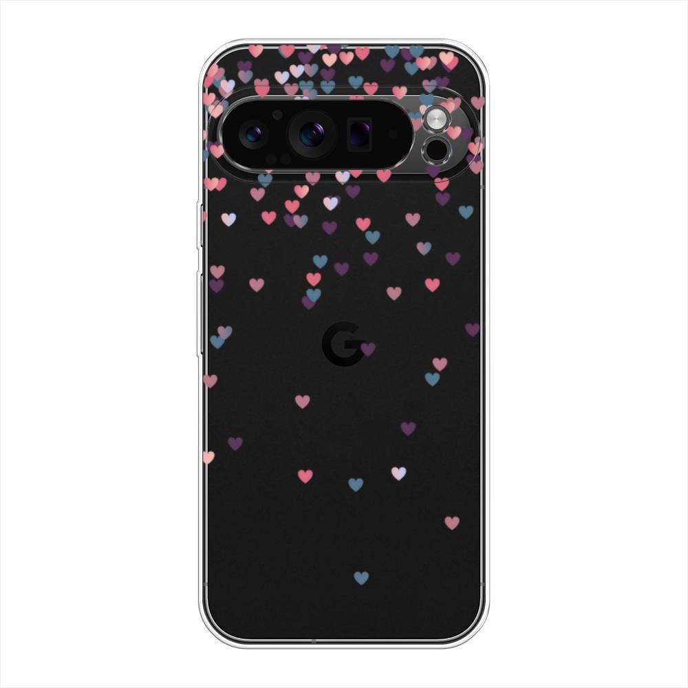 

Силиконовый чехол "Посыпка сердечки" на Google Pixel 9 Pro, Прозрачный, 272050-1