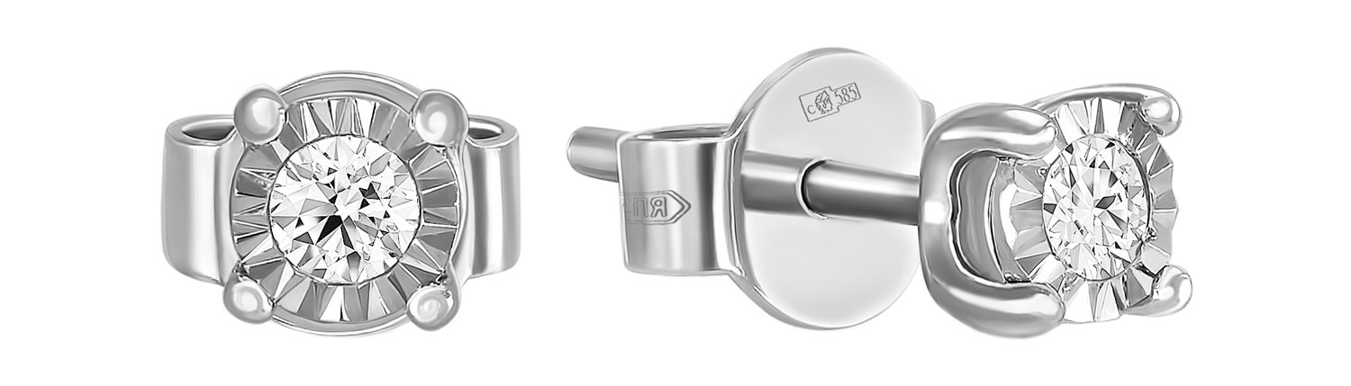 

Серьги-пусеты из белого золота с бриллиантом MIUZ Diamonds E01-PL-34048-W, E01-PL-34048-W