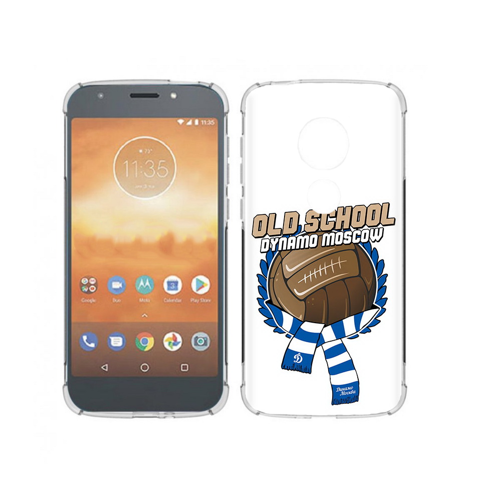 

Чехол MyPads Tocco для Motorola Moto E5 Play ФК Динамо олд скул (PT227065.372.176), Прозрачный, Tocco