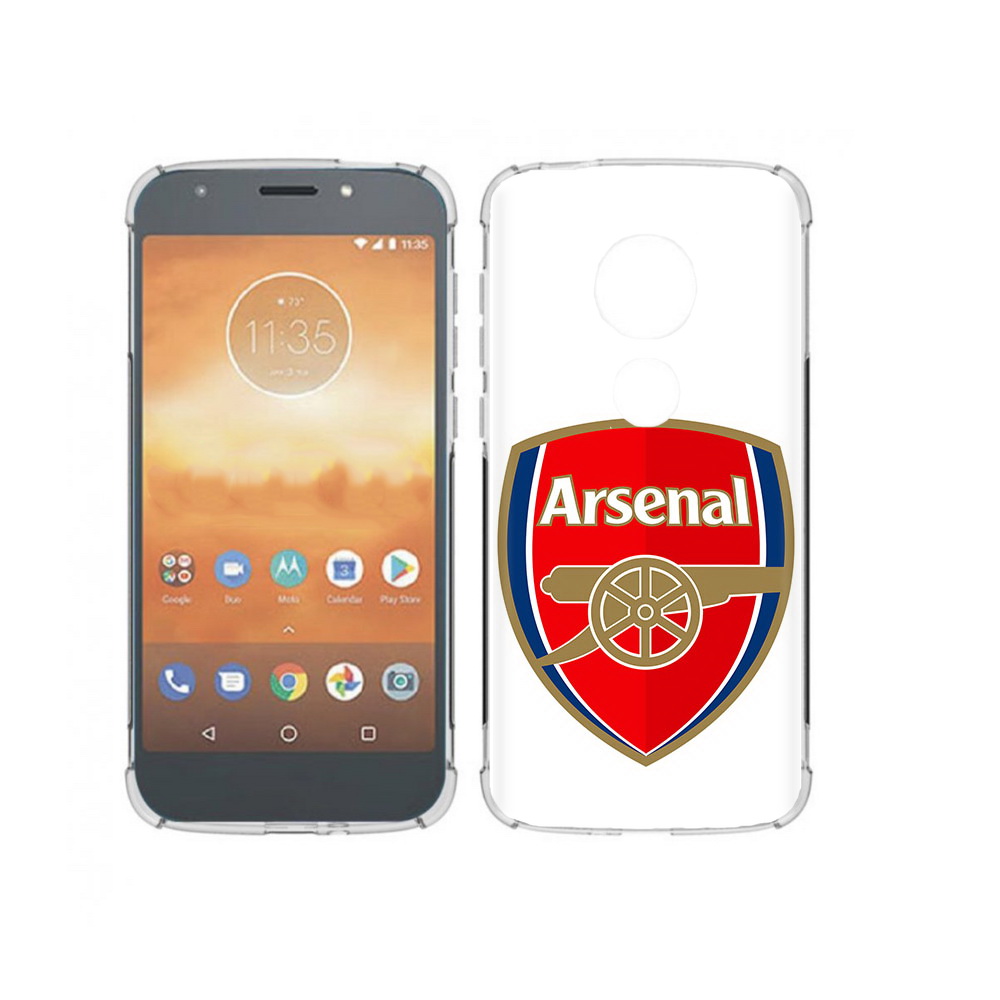 

Чехол MyPads Tocco для Motorola Moto E5 Play ФК Арсенал логотип (PT227065.372.174), Прозрачный, Tocco