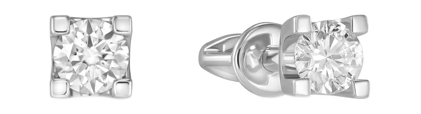 

Серьги-пусеты из белого золота с бриллиантом MIUZ Diamonds E01-SP77-040-W, E01-SP77-040-W