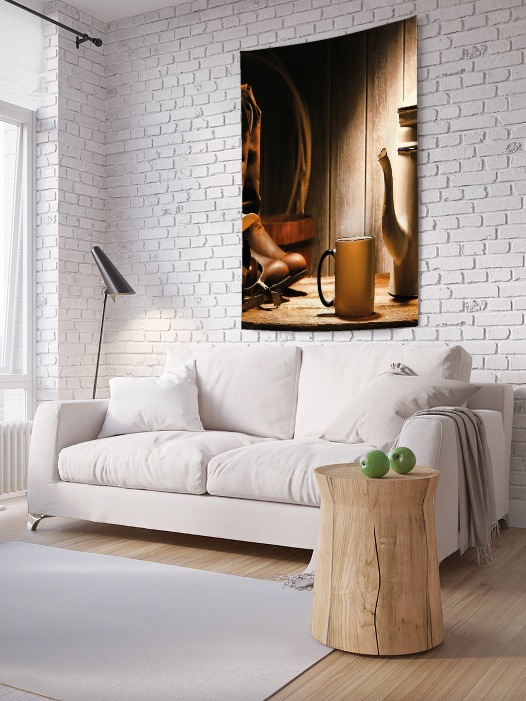 

Вертикальное фотопанно на стену JoyArty Чаепитие ковбоя 100x150 см, Чаепитие ковбоя