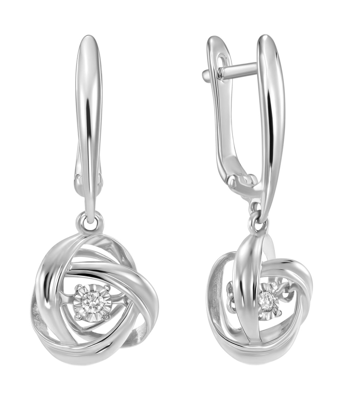 

Серьги подвески из белого золота с бриллиантом MIUZ Diamonds E01-PL-34397-W, E01-PL-34397-W
