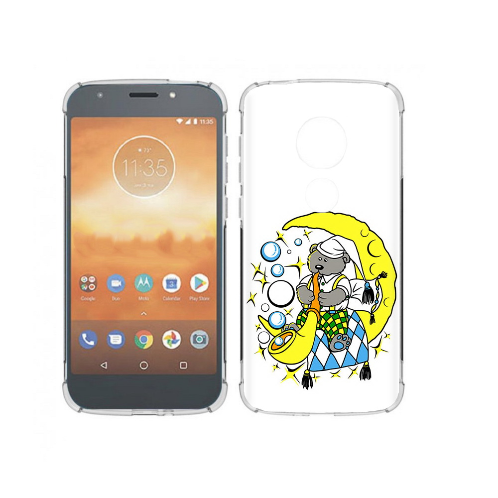 

Чехол MyPads Tocco для Motorola Moto E5 Play Сырная луна (PT227065.372.167), Прозрачный, Tocco