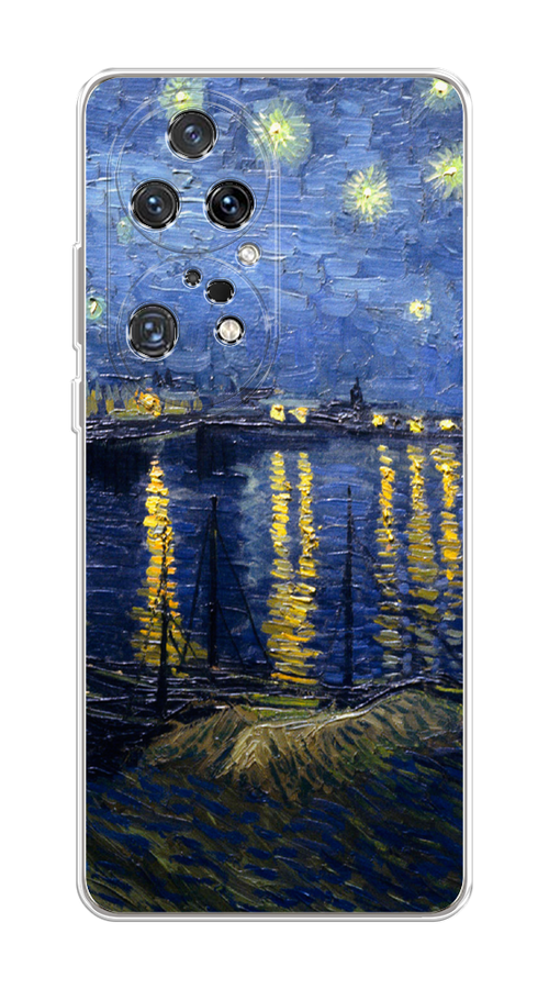 

Чехол на Huawei P50 Pro "Звездная ночь над Роной", Синий;желтый, 6105050-4