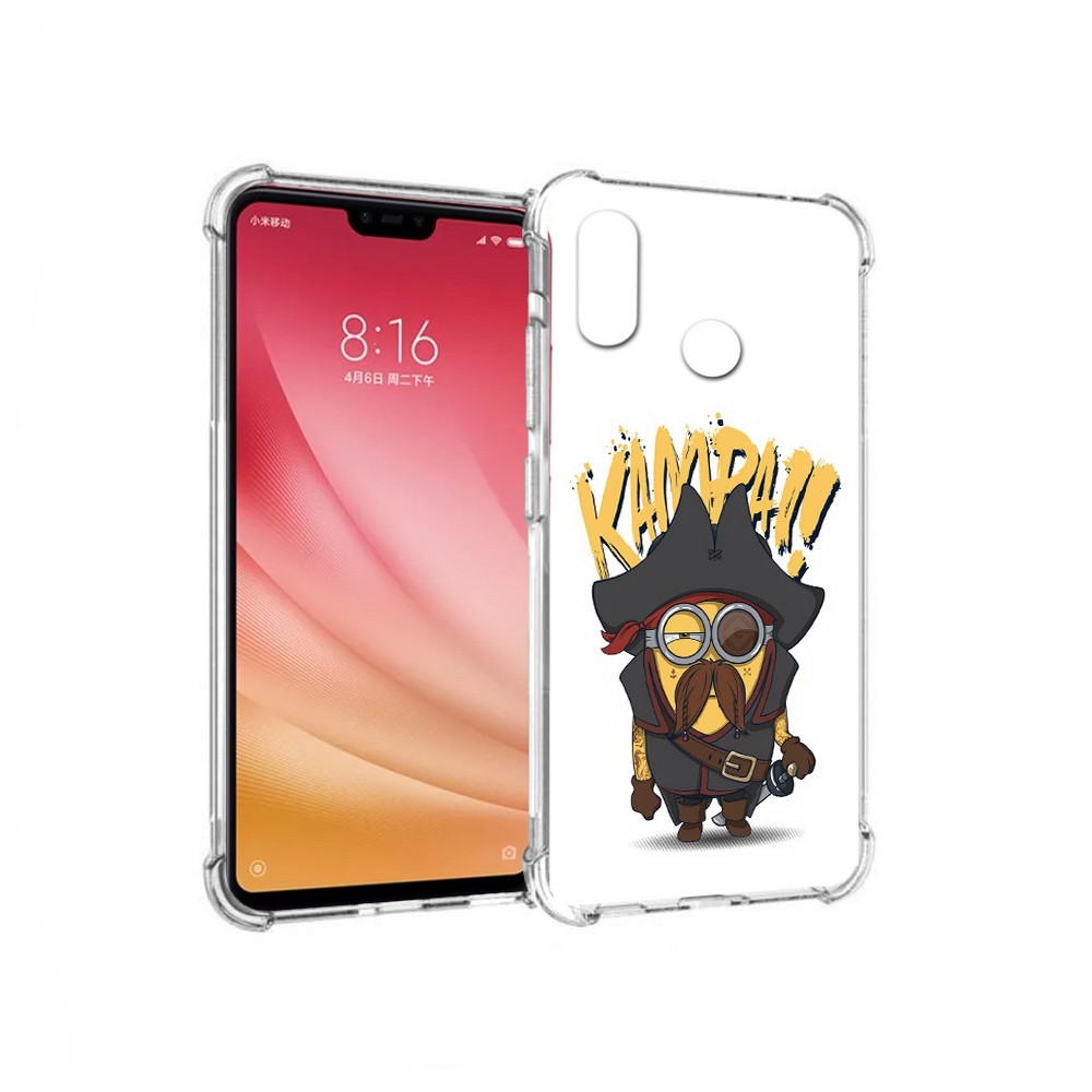 

Чехол MyPads Tocco для Xiaomi Mi 8 миньон пират (PT110454.314.476), Прозрачный, Tocco