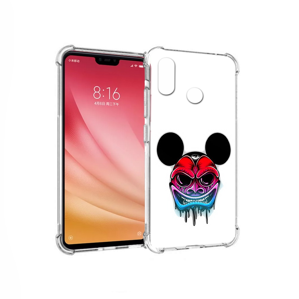 

Чехол MyPads Tocco для Xiaomi Mi 8 микки в маске (PT110454.314.473), Прозрачный, Tocco