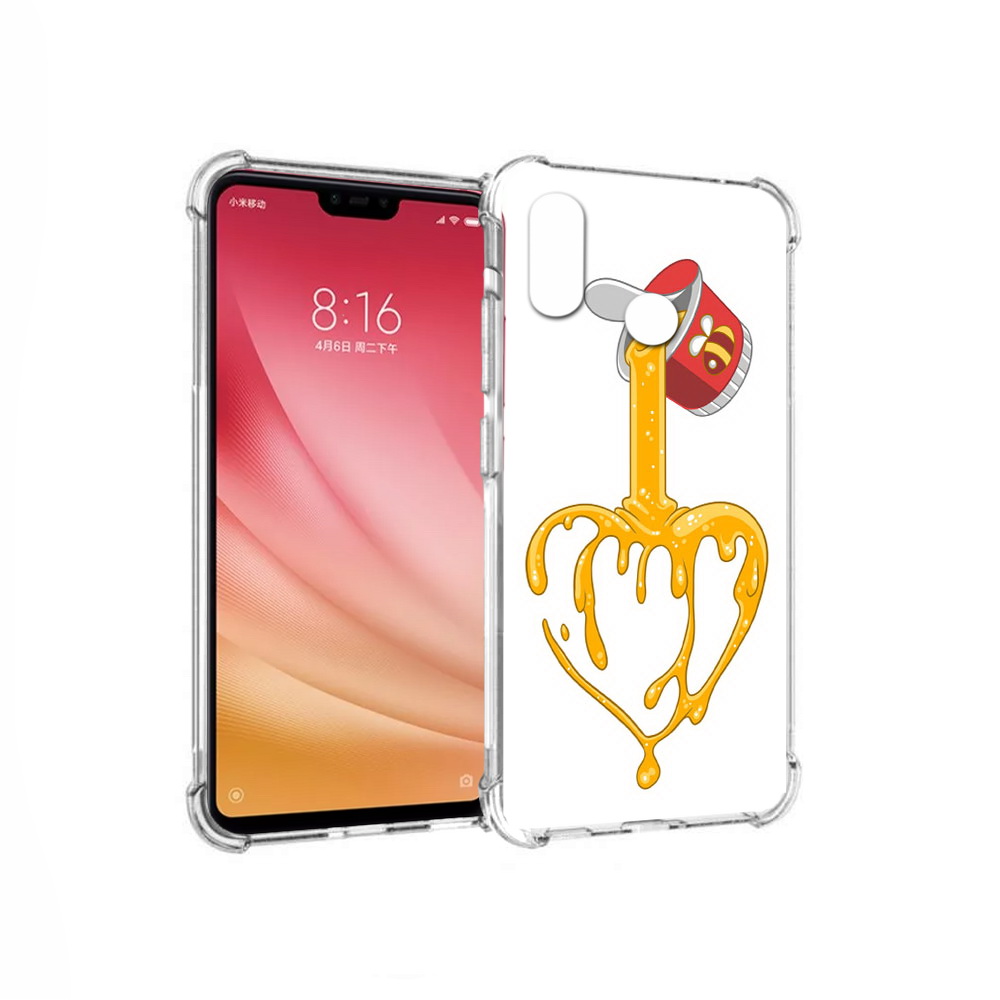 

Чехол MyPads Tocco для Xiaomi Mi 8 медовое сердце (PT110454.314.471), Прозрачный, Tocco