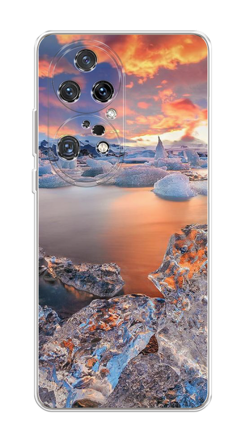 

Чехол на Huawei P50 Pro "Ледники", Синий;оранжевый, 6105050-2