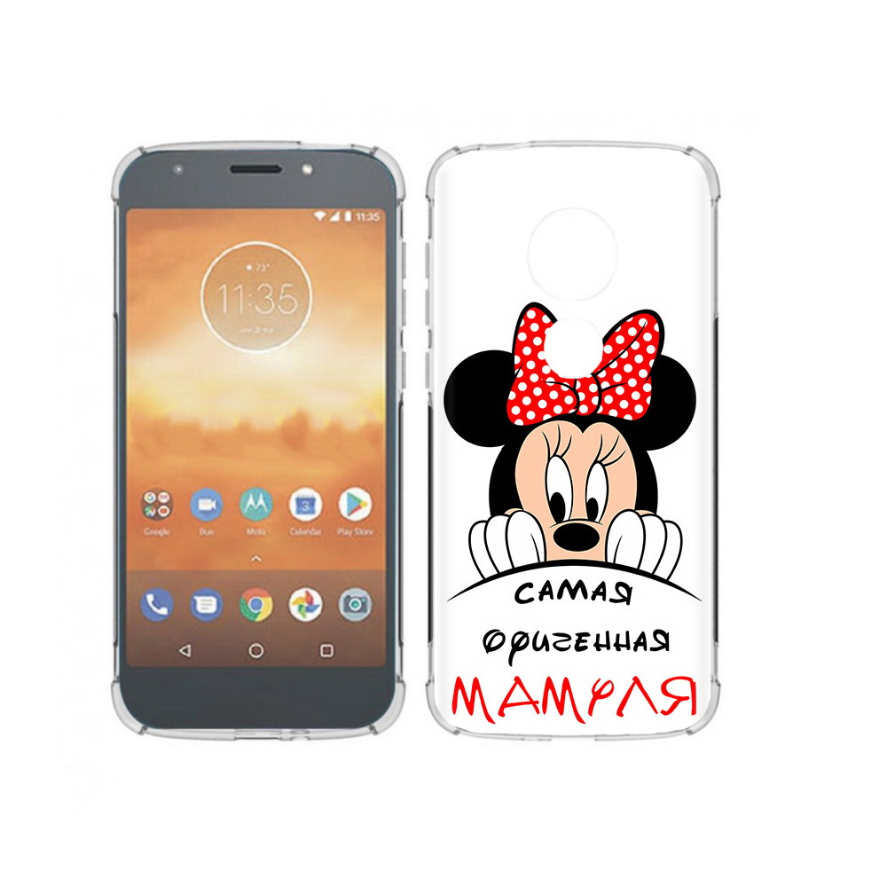

Чехол MyPads Tocco для Motorola Moto E5 Play Самая лучшая мамуля Мини Маус, Прозрачный, Tocco