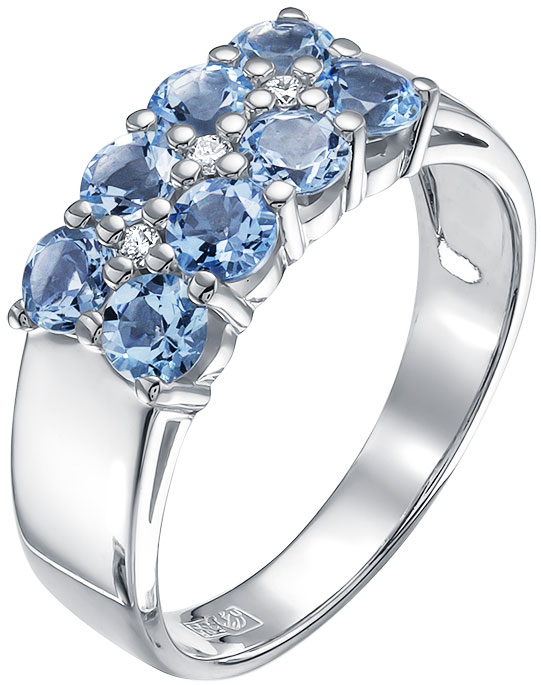 

Кольцо из белого золота с бриллиантом р. 18 Vesna jewelry 1984-251-164-00, 1984-251-164-00