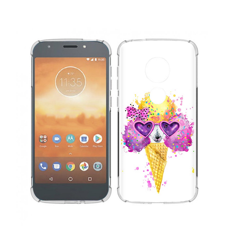 

Чехол MyPads Tocco для Motorola Moto E5 Play Рожок (PT227065.372.146), Прозрачный, Tocco