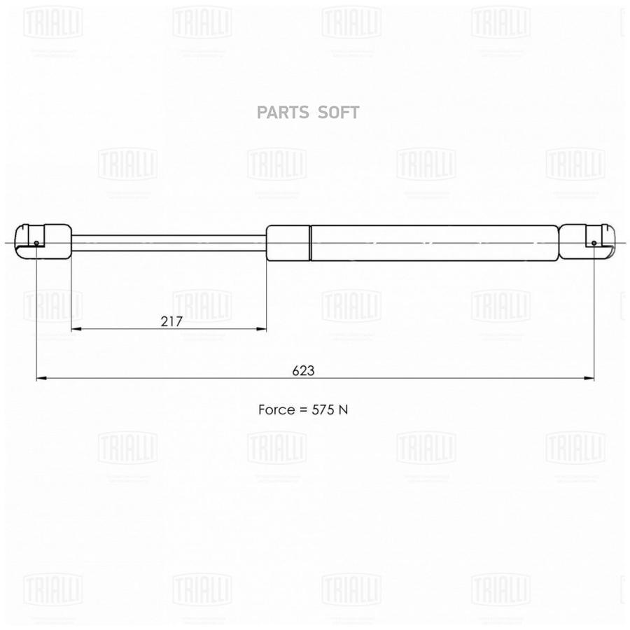 

Амортизатор (упор) для а/м Ford Fiesta (01-) 3 двер. (крышки багажника) (GS 1003)