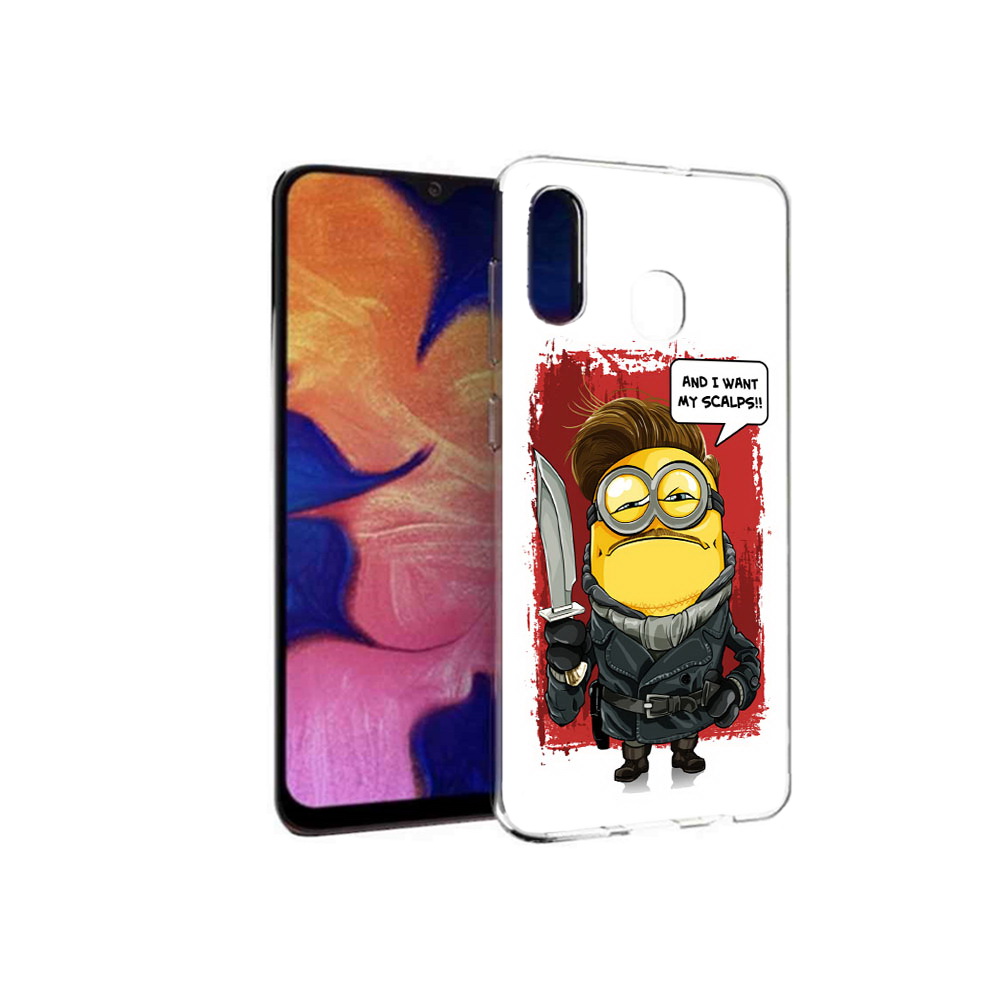 

Чехол MyPads Tocco для Samsung Galaxy A30 миньон убийца (PT126700.499.477), Прозрачный, Tocco