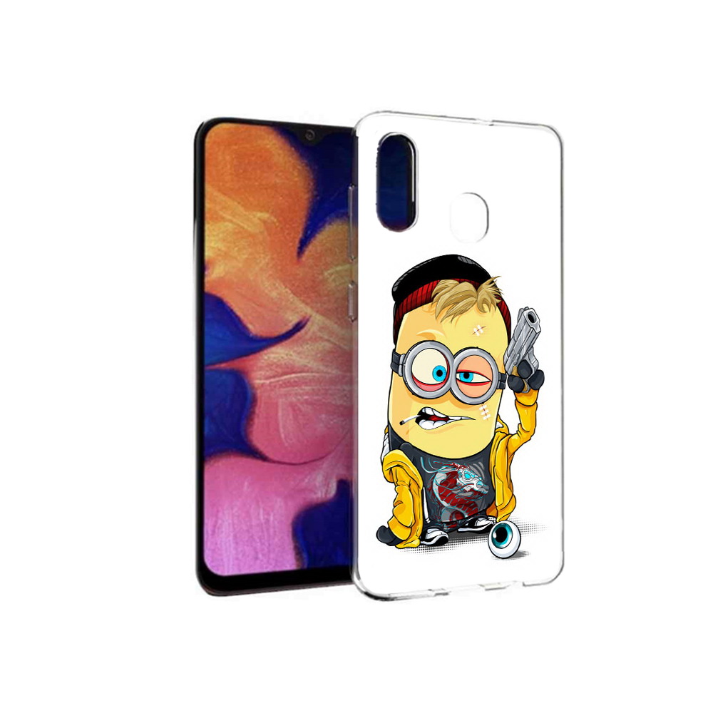 

Чехол MyPads Tocco для Samsung Galaxy A30 миньон бандит (PT126700.499.475), Прозрачный, Tocco