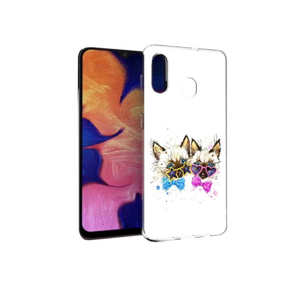 

Чехол MyPads Tocco для Samsung Galaxy A30 милые котята (PT126700.499.474), Прозрачный, Tocco