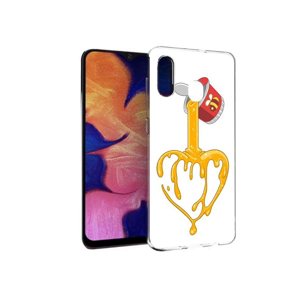 

Чехол MyPads Tocco для Samsung Galaxy A30 медовое сердце (PT126700.499.471), Прозрачный, Tocco