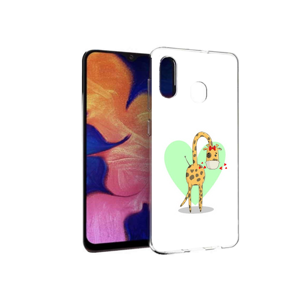 Чехол MyPads Tocco для Samsung Galaxy A30 Влюбленный жираф 14 февраля (PT126700.499.47)
