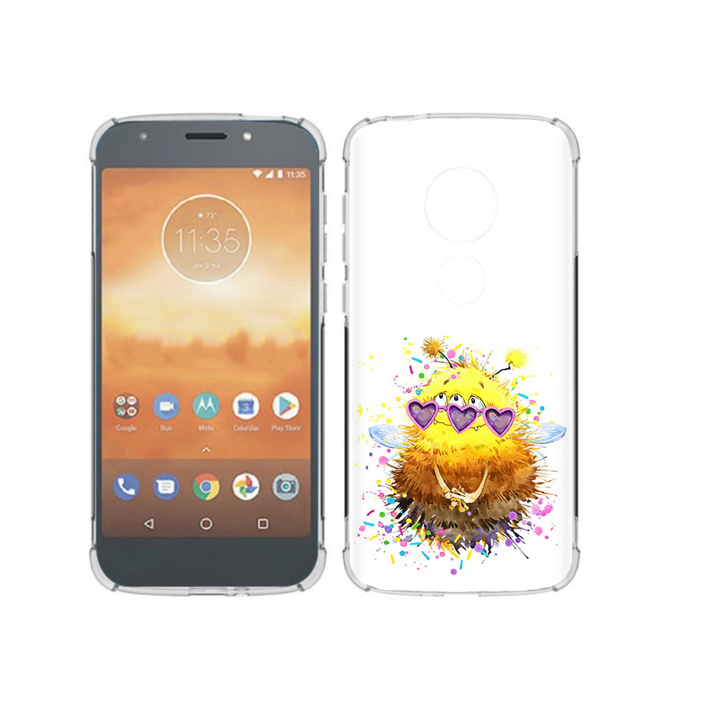 

Чехол MyPads Tocco для Motorola Moto E5 Play Пушитый шмель (PT227065.372.143), Прозрачный, Tocco