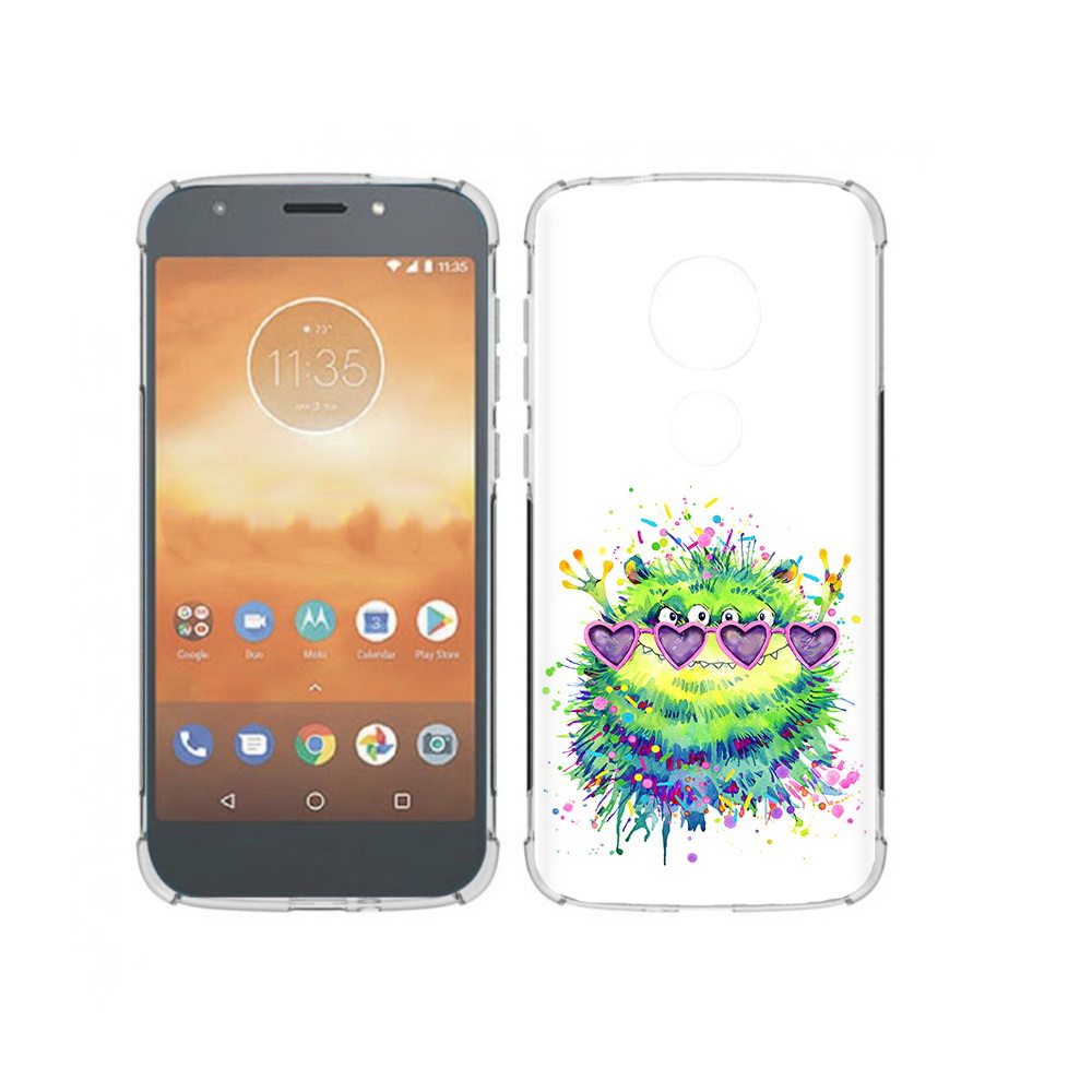 

Чехол MyPads Tocco для Motorola Moto E5 Play Пушистый персонаж (PT227065.372.142), Прозрачный, Tocco