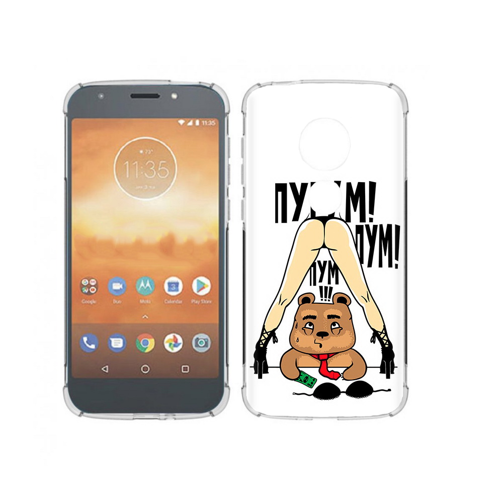 

Чехол MyPads Tocco для Motorola Moto E5 Play Пурум пум пум (PT227065.372.140), Прозрачный, Tocco