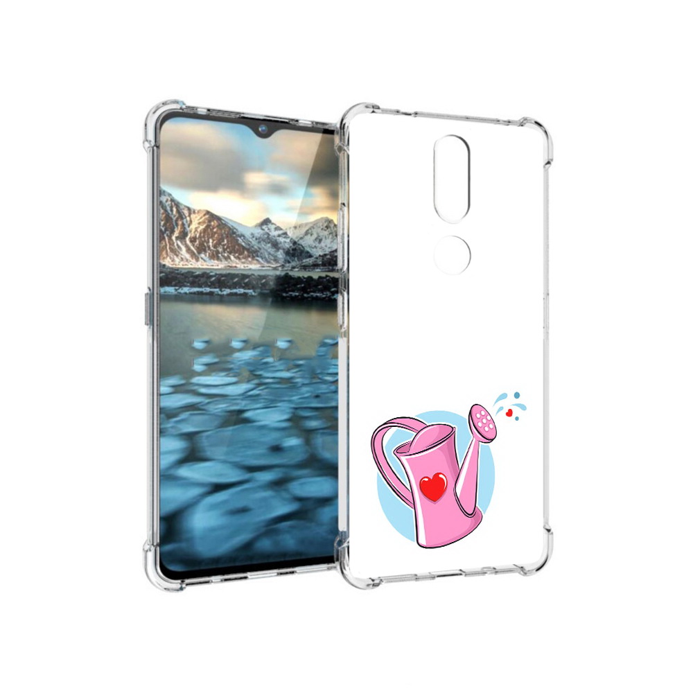 

Чехол MyPads Tocco для Nokia 2.4 Лейка любви 14 февраля (PT227049.107.103), Прозрачный, Tocco