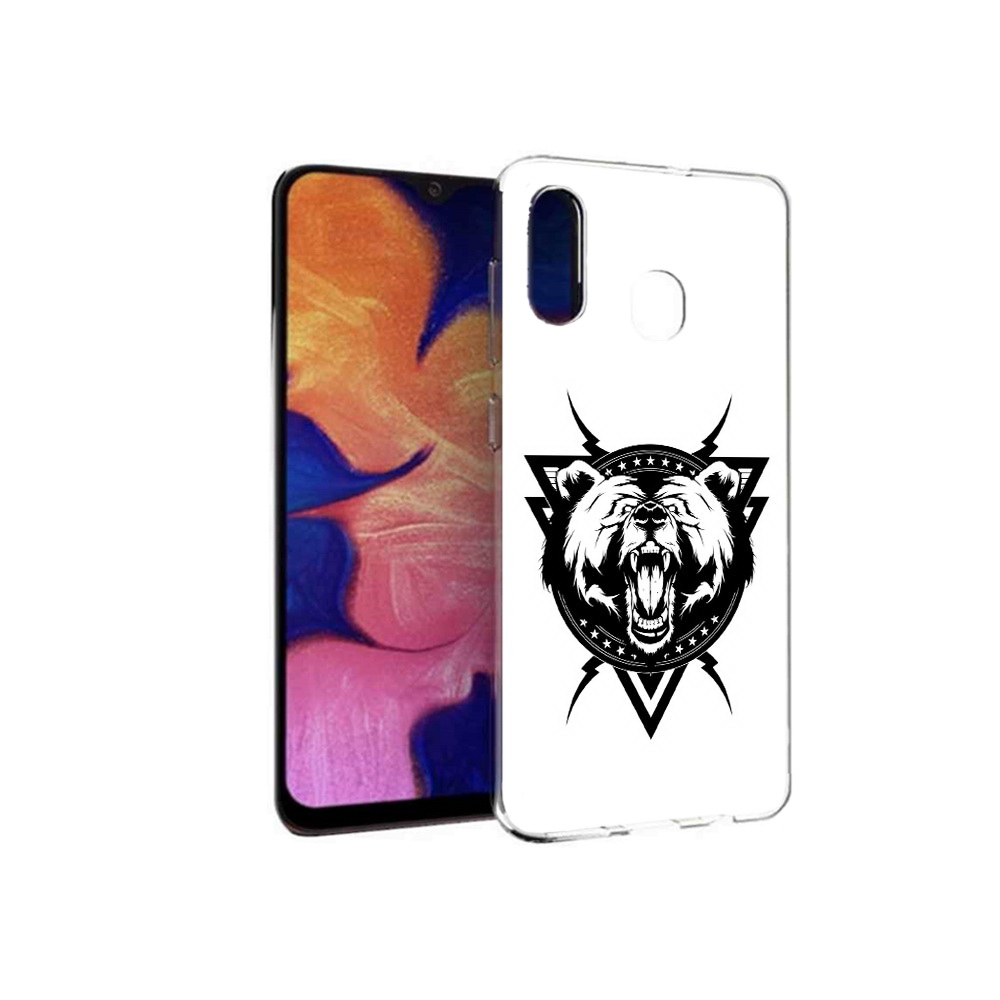 

Чехол MyPads Tocco для Samsung Galaxy A30 медведь в треугольнике (PT126700.499.464), Прозрачный, Tocco
