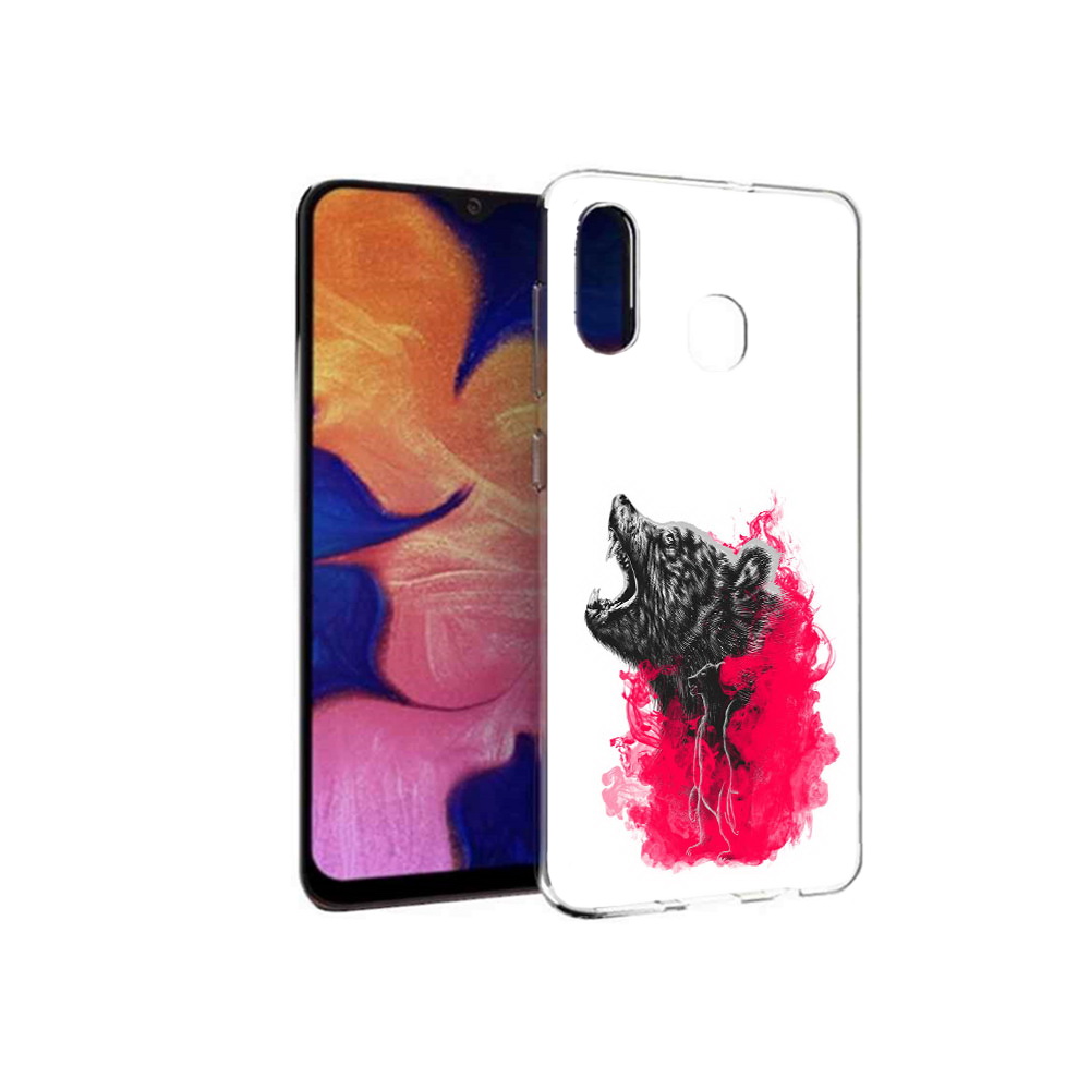 

Чехол MyPads Tocco для Samsung Galaxy A30 медведь в дымке (PT126700.499.463), Прозрачный, Tocco