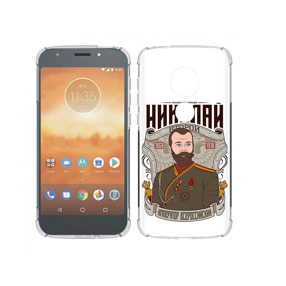 

Чехол MyPads Tocco для Motorola Moto E5 Play Николай второй (PT227065.372.125), Прозрачный, Tocco