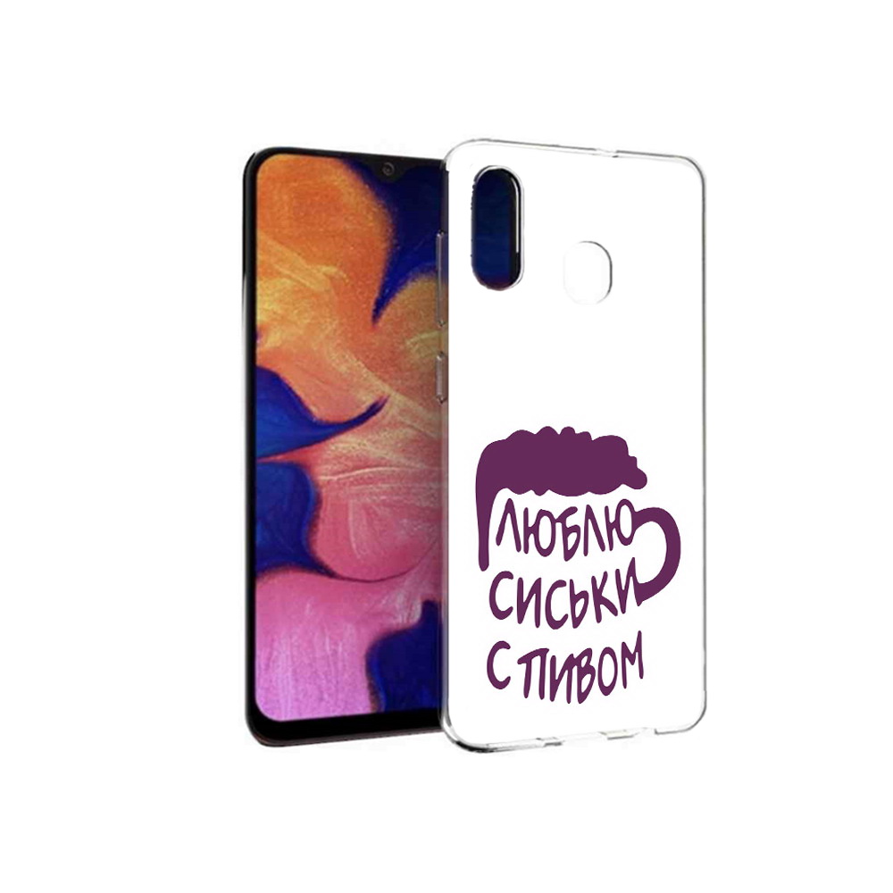 

Чехол MyPads Tocco для Samsung Galaxy A30 люблю пить кружка (PT126700.499.453), Прозрачный, Tocco