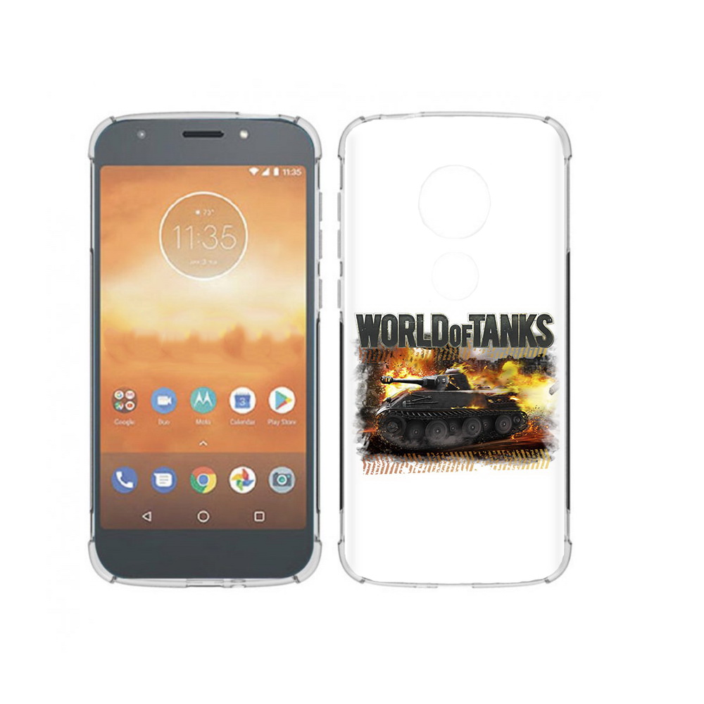 

Чехол MyPads Tocco для Motorola Moto E5 Play Мир танков-2 (PT227065.372.118), Прозрачный, Tocco