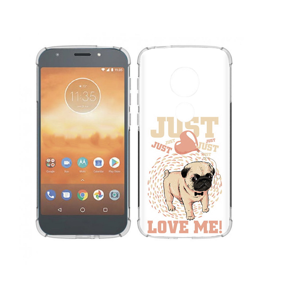 

Чехол MyPads Tocco для Motorola Moto E5 Play Люби меня (PT227065.372.109), Прозрачный, Tocco