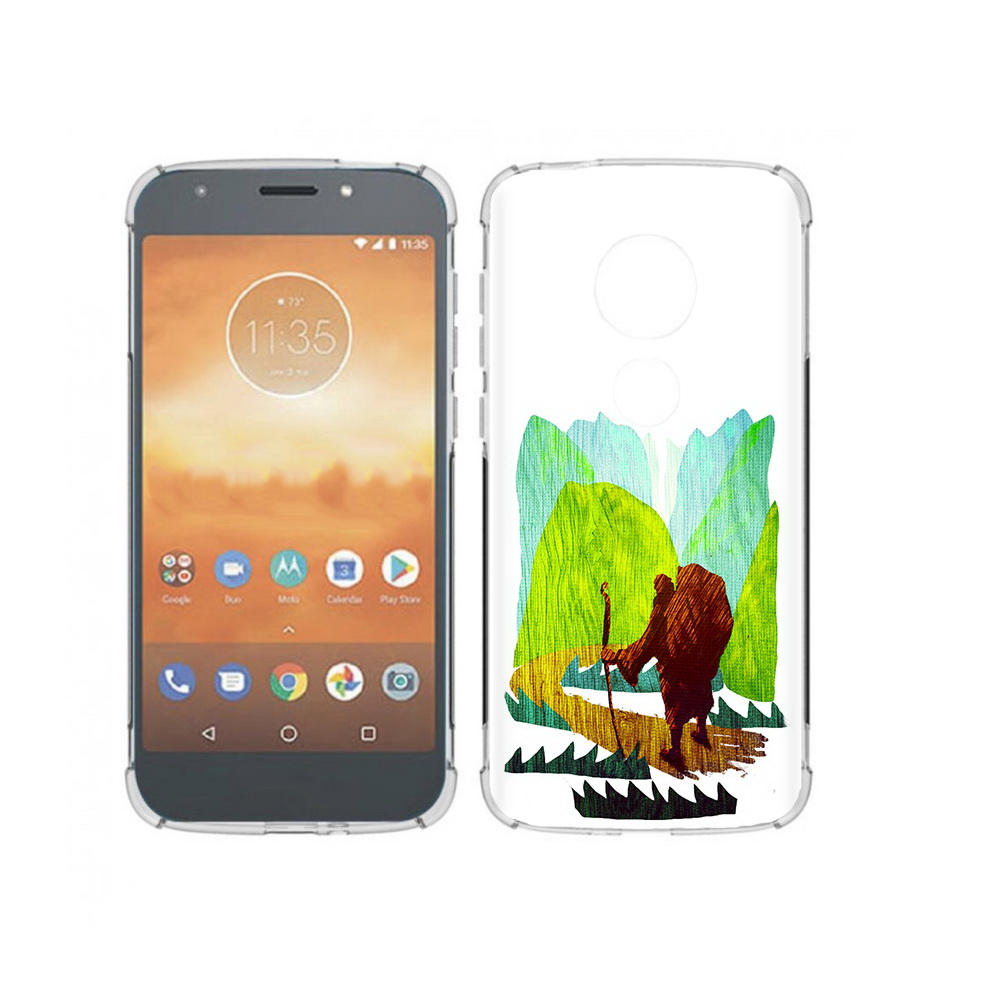 

Чехол MyPads Tocco для Motorola Moto E5 Play Лесная тропа (PT227065.372.106), Прозрачный, Tocco