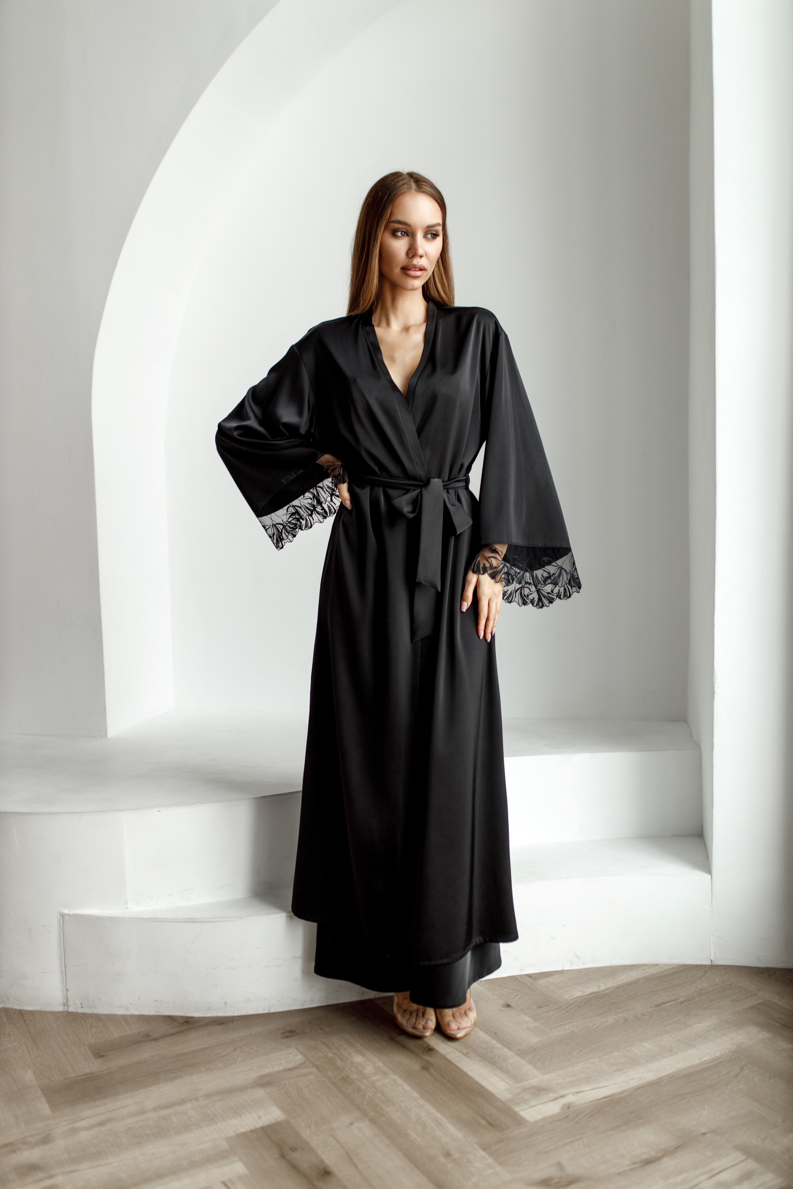 Халат женский WENDYLOVE 1197 черный S 4055₽