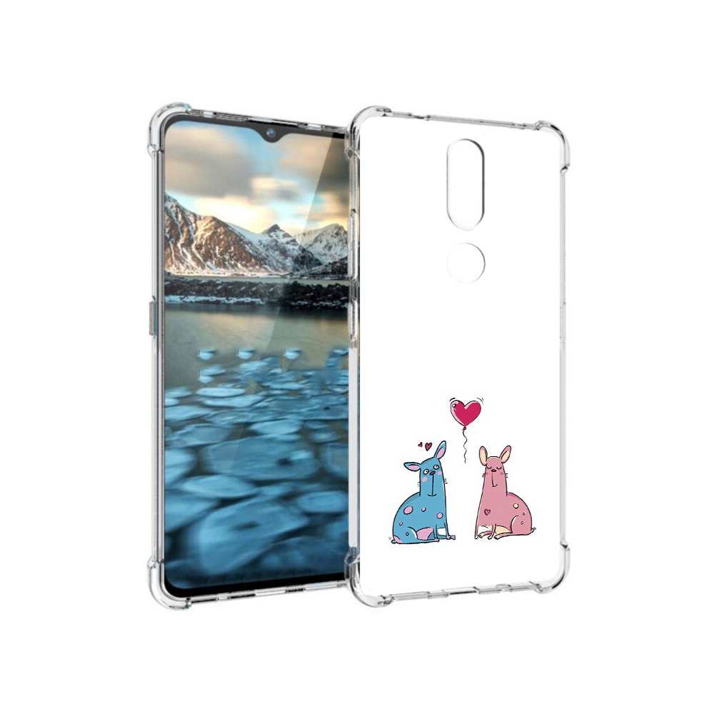 

Чехол MyPads Tocco для Nokia 2.4 Лама любовь (PT227049.107.102), Прозрачный, Tocco