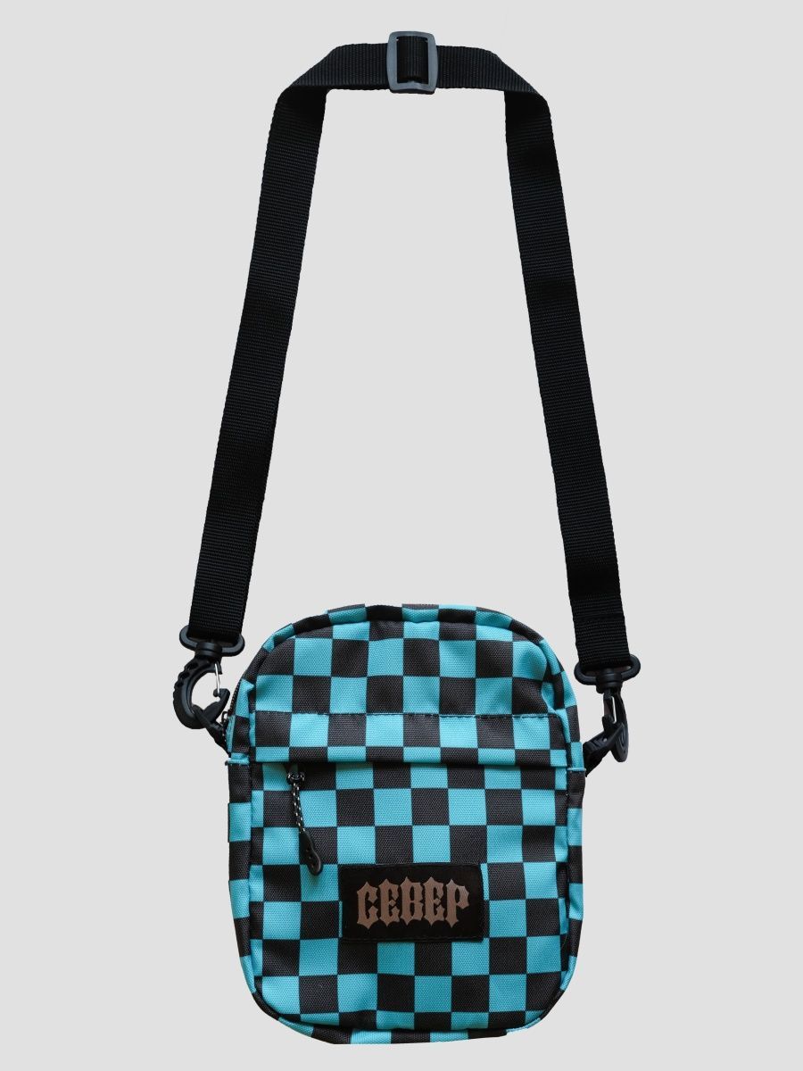 

Сумка унисекс Severclothing B-Chess, бирюзовый, Черный, B-Chess